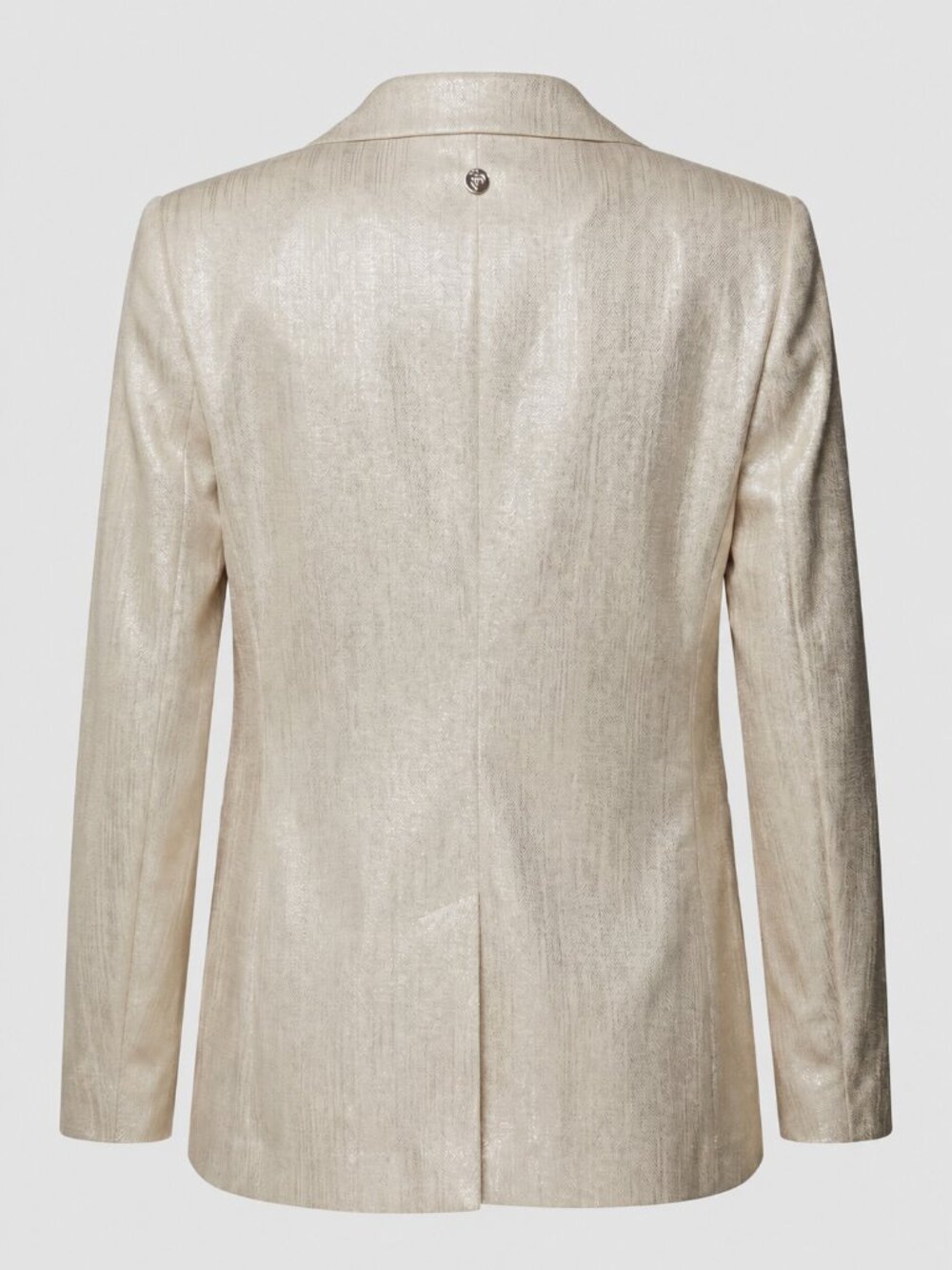 NWT Barbara Alvisi Metallic Gold Shimmer Blazer M/ Slim L - Picture 2 of 4